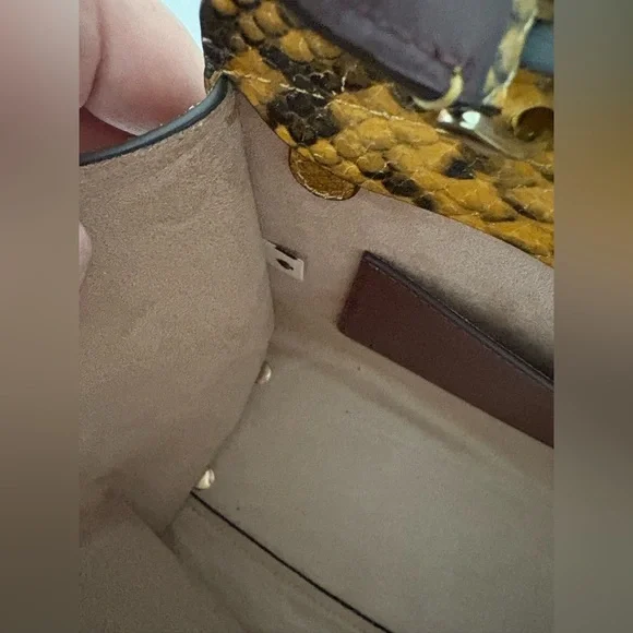 Kate Spade Romy Medium Satchel in Python-Embossed Leather | Fall 2019 Runway Bag - Picture 7 of 16